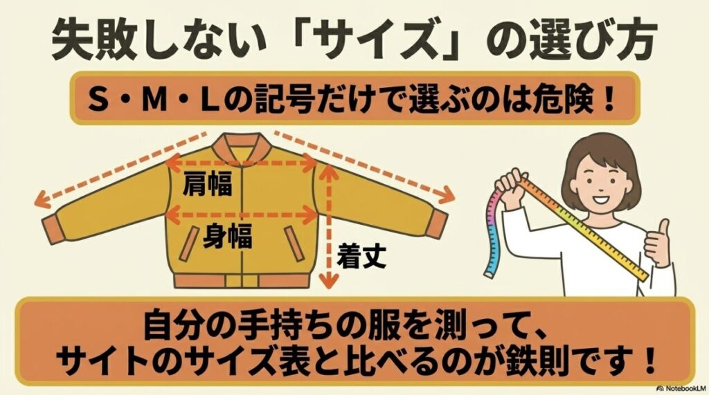 単なるSML表記ではなく実際の寸法を測る重要性