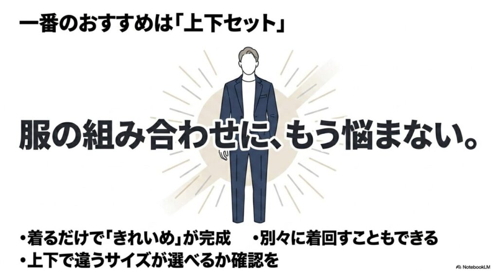 着るだけで完了し別々にも着回せる一番おすすめのアイテム