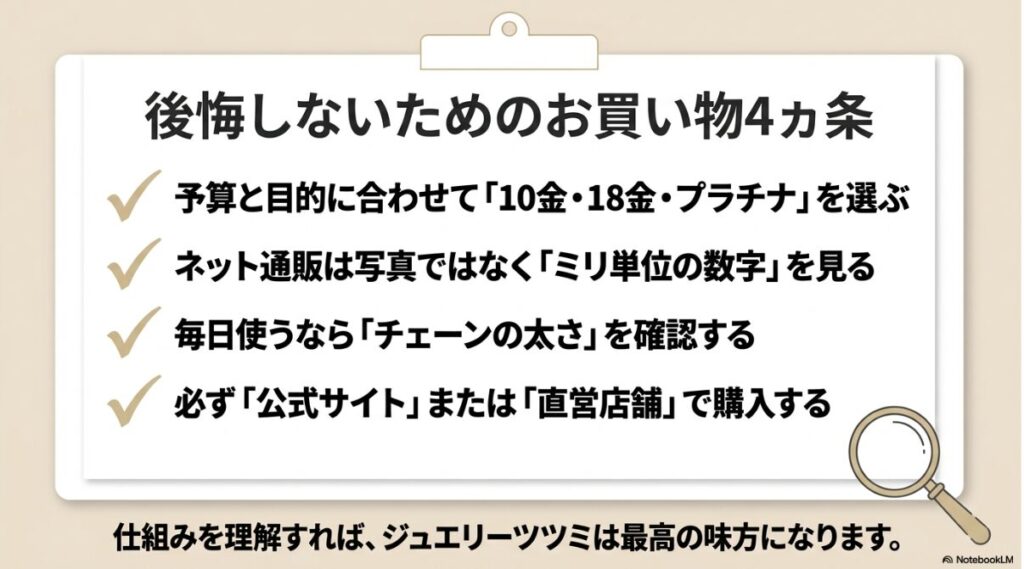 公式サイトの利用など賢く買うための最終チェックリスト
