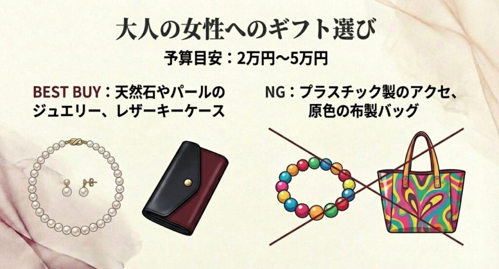 予算2〜5万円で選ぶべきジュエリーと避けるべきNGアイテム一覧