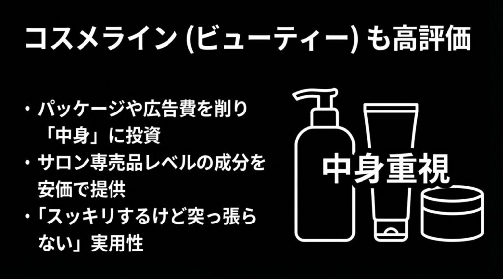 広告費を削り中身に投資するコスメラインの品質コンセプト