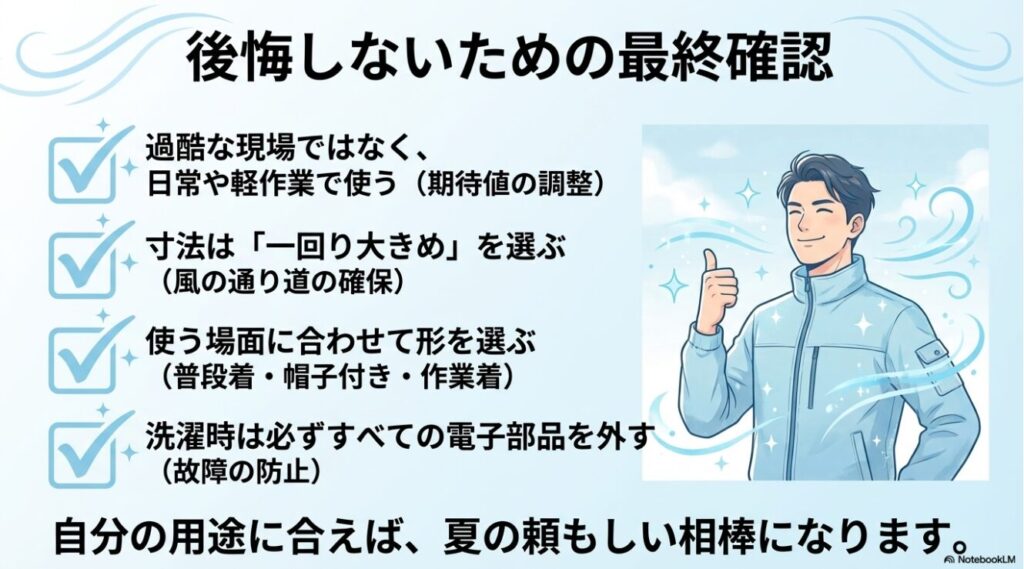 期待値の調整や寸法選びなど購入前に確認しておきたい最終確認