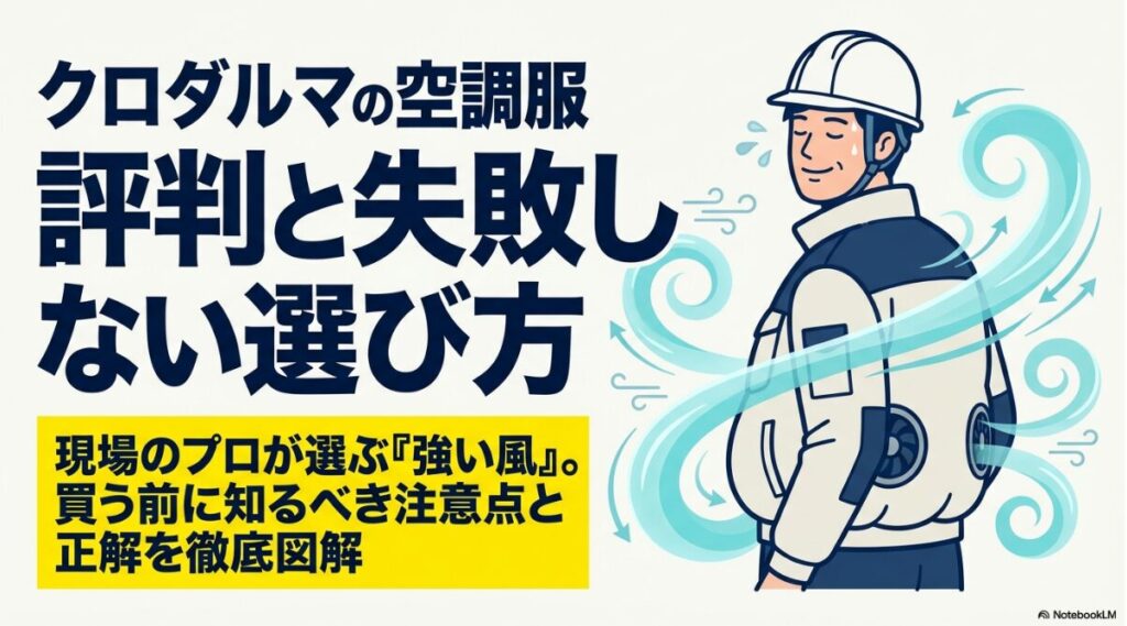 失敗しないクロダルマ製ファン付きウェアの選び方と口コミ解説