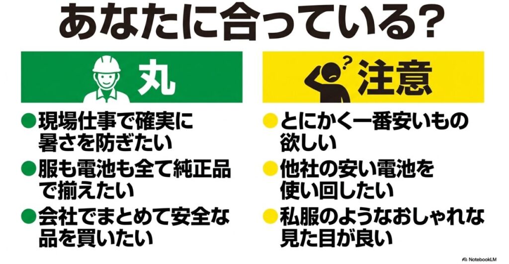 購入前に確認したい適性と不向きなケース
