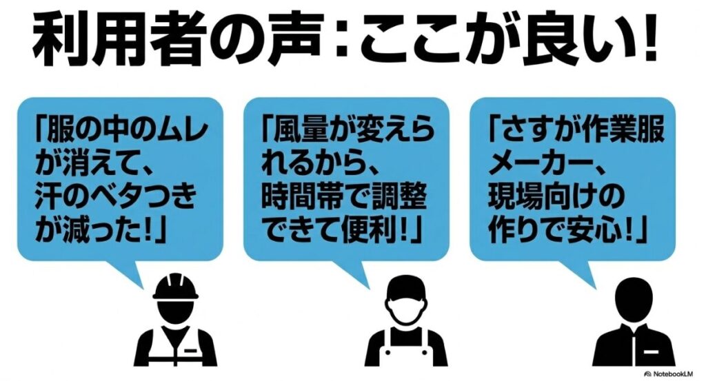 ユーザーが実感した涼しさと実用性のメリット