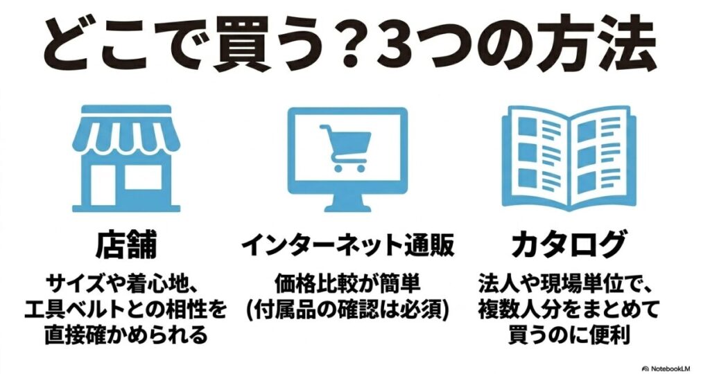店舗やネット通販とカタログ注文の比較
