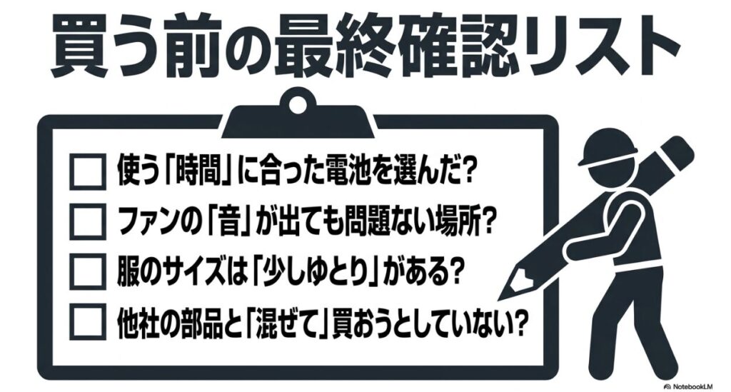 後悔しないための選び方おさらい項目