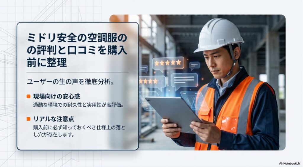 ユーザーの生声を徹底分析した現場向け製品の評価