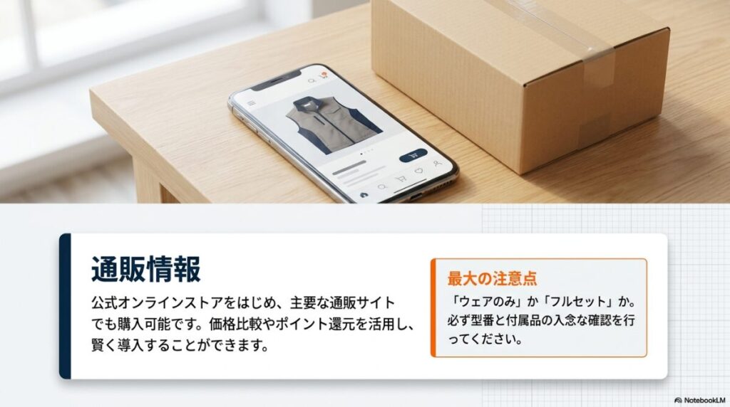 オンライン購入時ネット購入で失敗しないための型番と付属品の最終確認