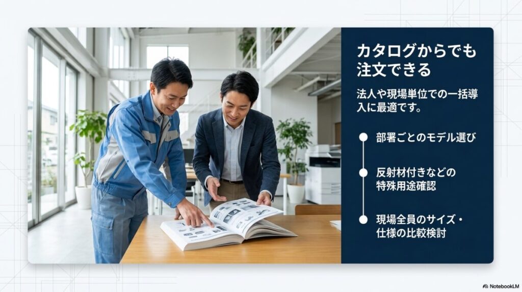 部署ごとのモデル選びや仕様の比較検討をするビジネスシーン