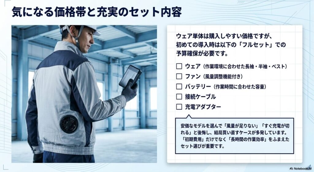 予算確保のために確認したい周辺機器のフルセット一覧