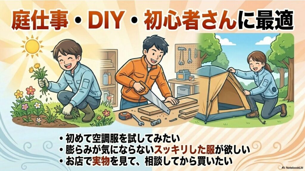 実物を見てから買いたいDIYやアウトドア好きにおすすめの理由