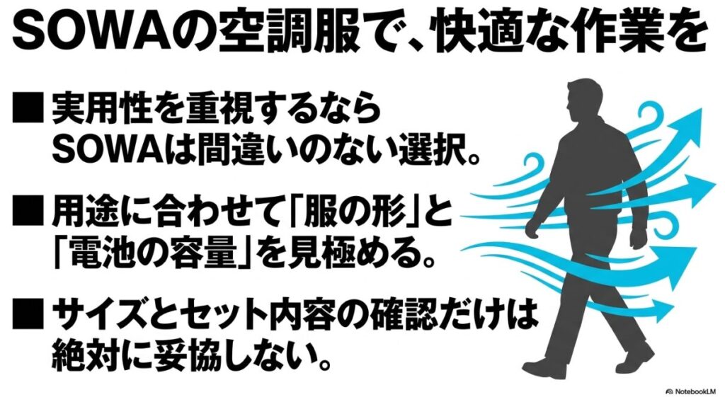 用途に合わせた形とサイズの確認で快適な作業を実現するSOWAの魅力