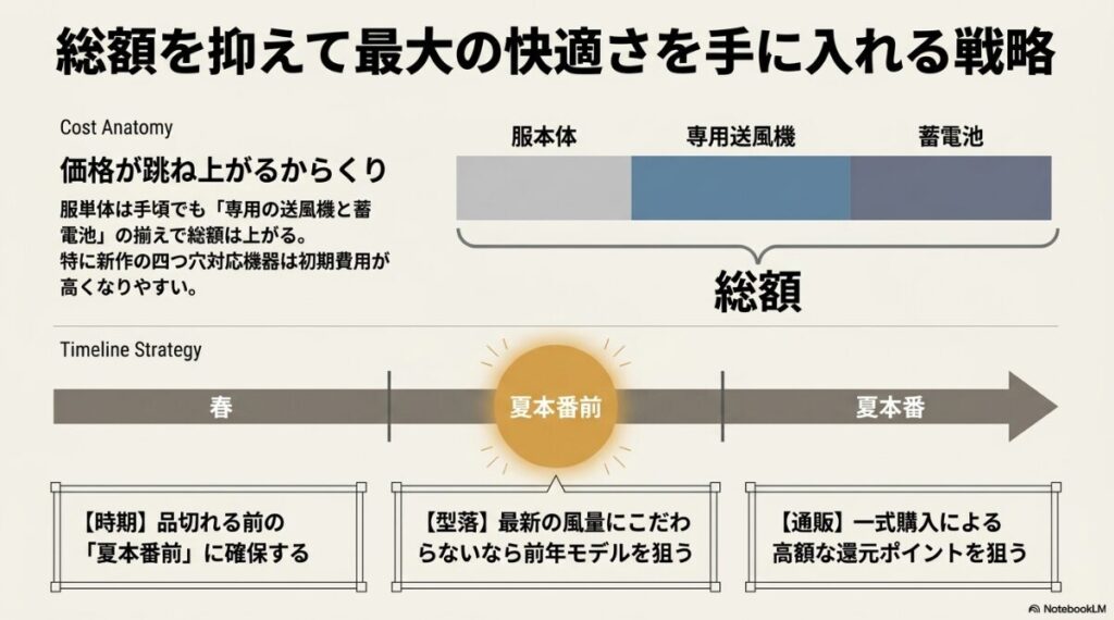 機器を含む初期費用の内訳とお得に購入するための時期別計画