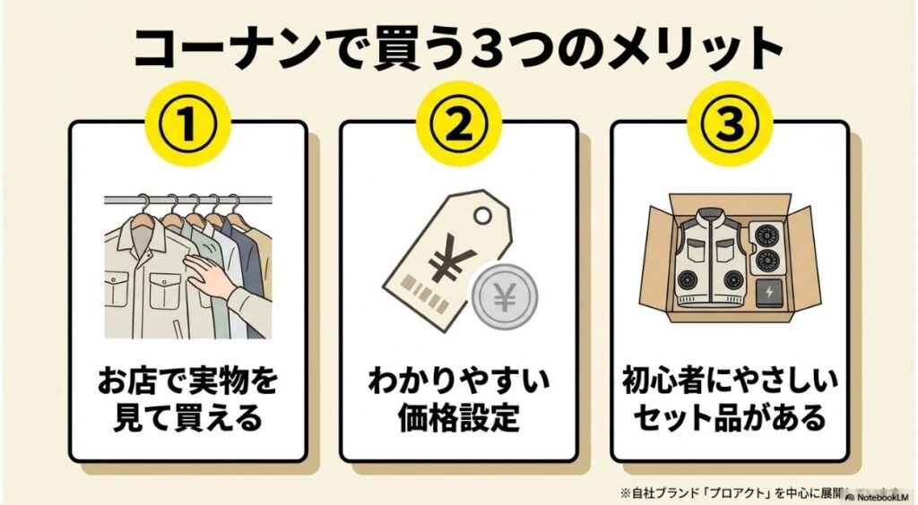 わかりやすい価格設定や手軽なセット品が揃う自社ブランドプロアクトの強み