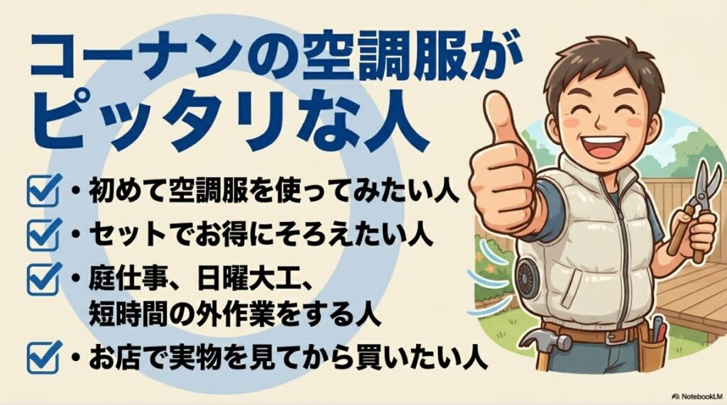 実物を見てお得にセットを揃えたい短時間作業者向けの提案