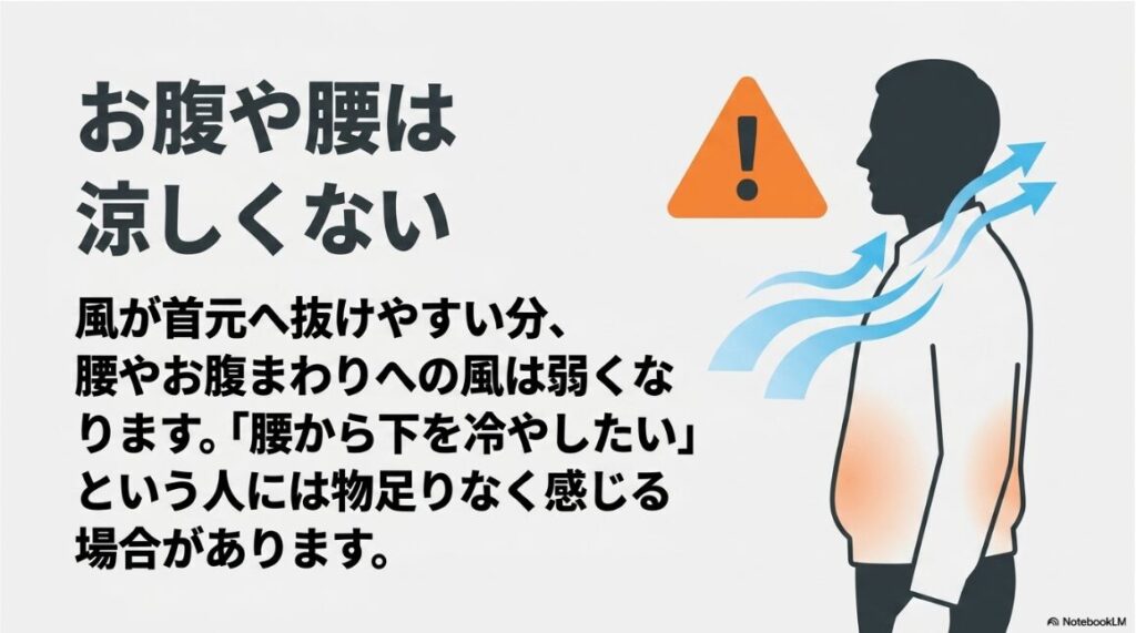 作業の邪魔にならず首元が涼しいと評価されるメリットのまとめ