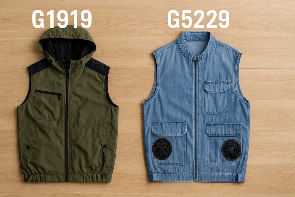 ボルトクール 空調服 G1919とG5229を口コミ視点で比較