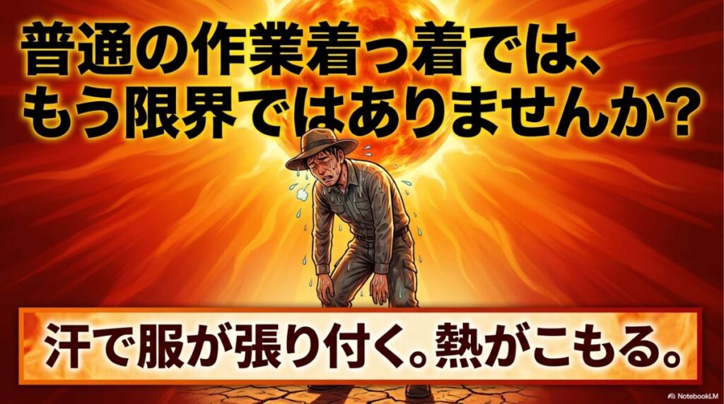 汗による服の張り付きや熱がこもる不快感