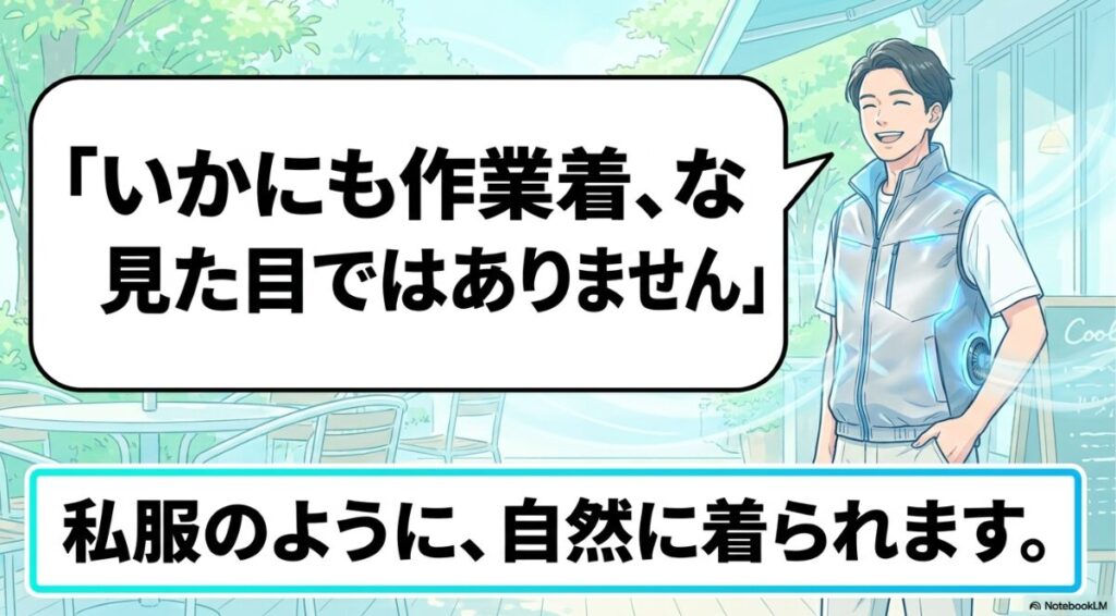 私服感覚で自然に着こなせるボルトクールの魅力