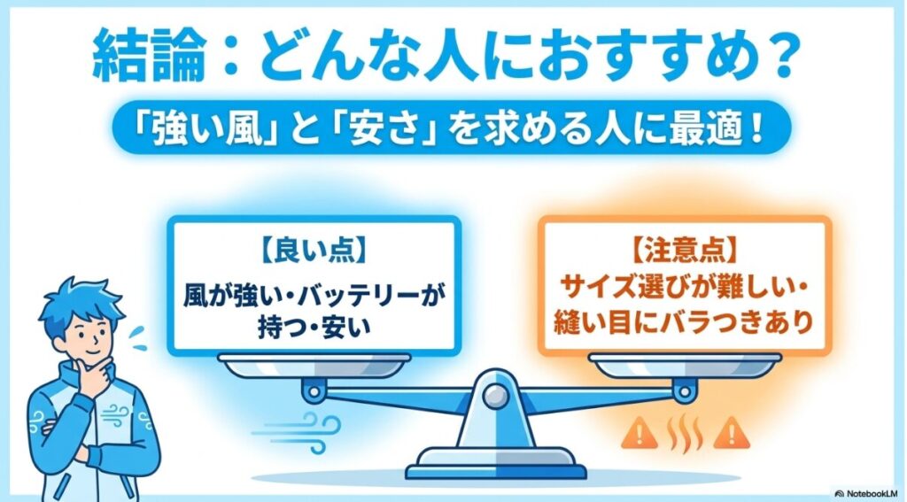 ユニソの空調服がおすすめな人の特徴とメリットまとめ