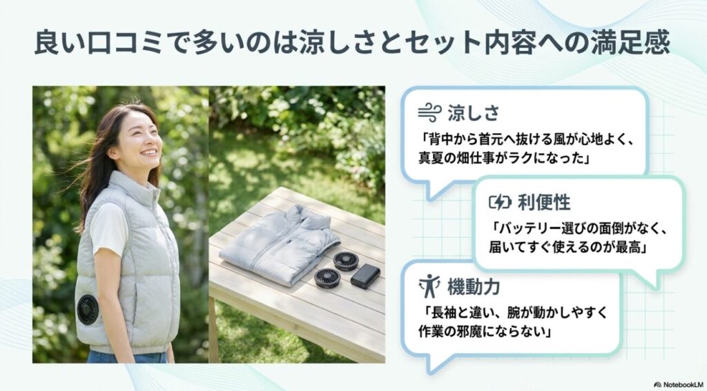畑仕事がラクになる心地よい風と届いてすぐ使える満足度の高さ