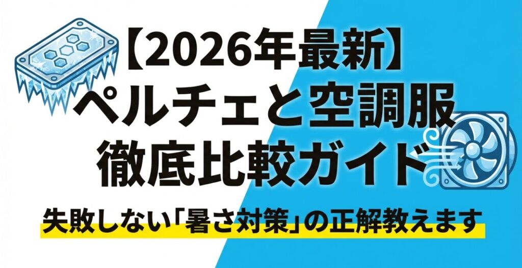 2026年最新ペルチェと空調服の比較ガイド表紙