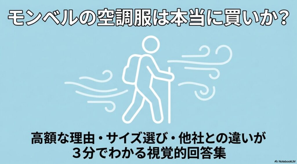 モンベルの空調服の特徴が3分でわかる解説画像