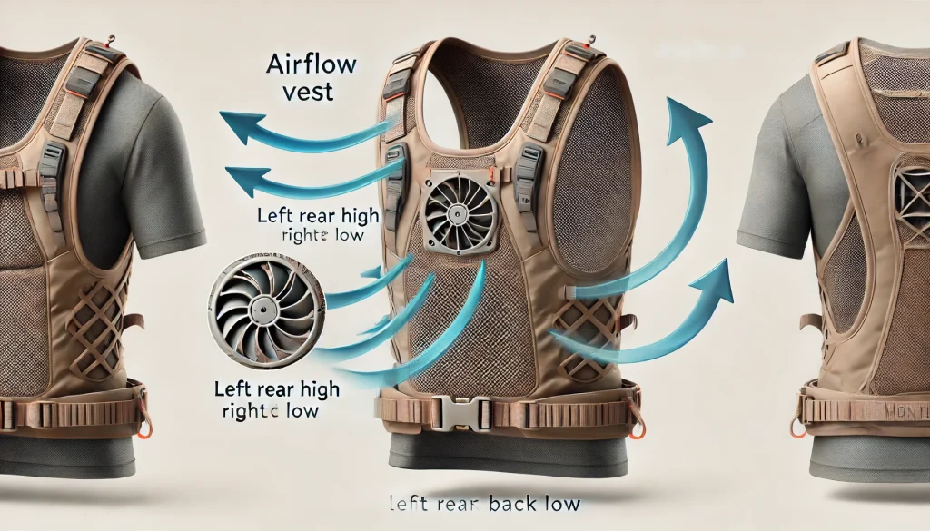 モンベル 空調服 登山で使えるファンブローの主な特徴
