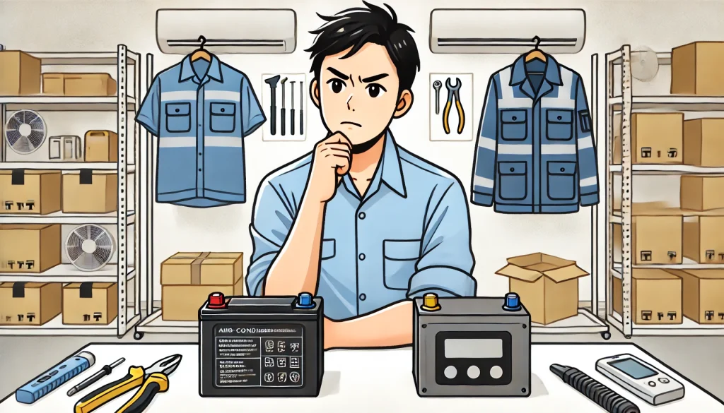 LABWIND 空調服 バッテリーの持続時間と重量を比較