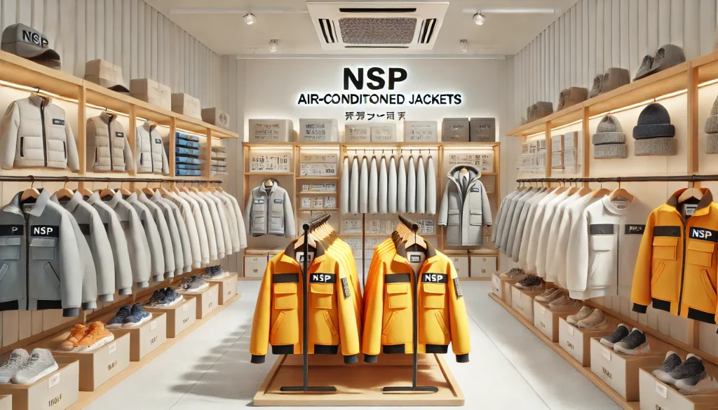 NSP 空調服 実物を確認できる販売店舗はある？