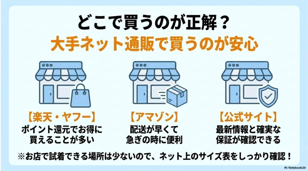 楽天やアマゾンなど用途に合わせた販売サイトの比較と安心な買い方
