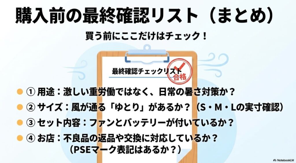 用途やサイズおよびセット内容とお店の対応を確認するためのまとめ