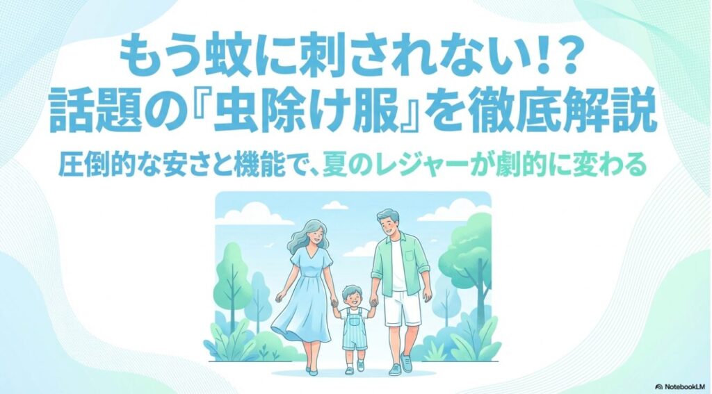 家族で夏を楽しむワークマンの虫除け服