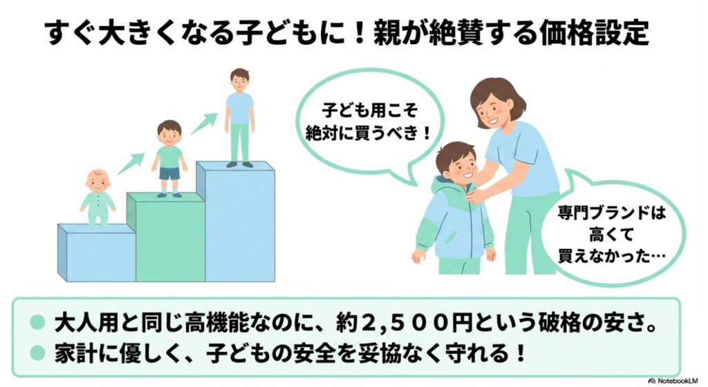 すぐ大きくなる子どもに優しい破格の安さ