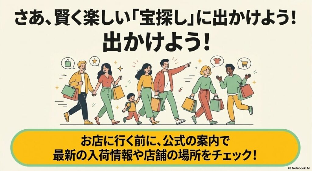 事前に入荷情報や店舗をチェックして買い物に出かける前の確認