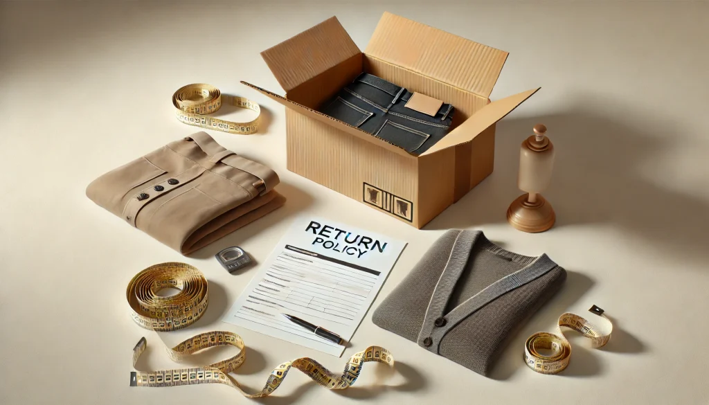 ness 服 サイズが合わない場合の返品規定