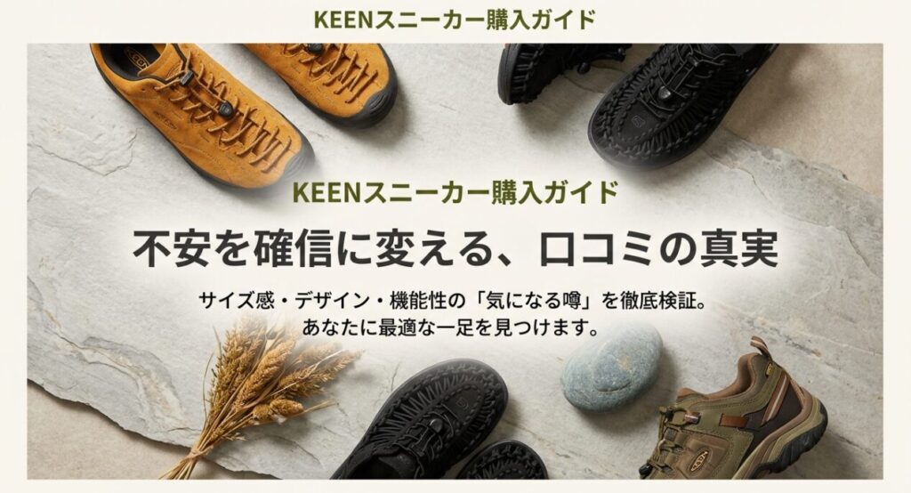 KEENスニーカー購入ガイド 口コミの真実とサイズ感・デザイン徹底検証