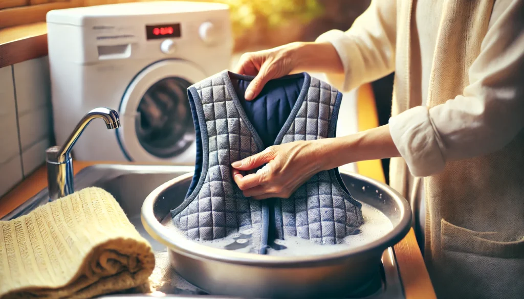ナフコ 電熱ベスト 洗濯機はNG?正しい洗い方を解説