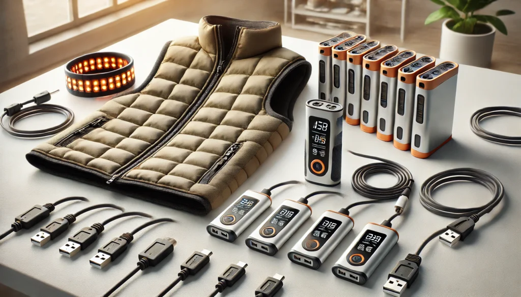 ナフコ 電熱ベスト 市販のUSBバッテリーは使える?