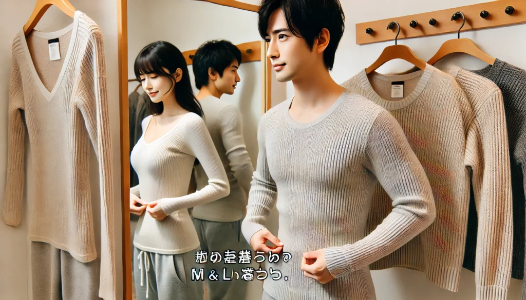 着るホカロン しまむら レディースとメンズのサイズ感