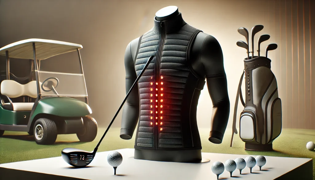 電熱ベスト ゴルフのスイングを妨げない軽量ベスト