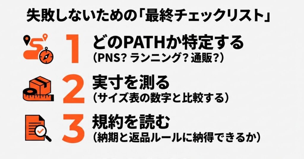 ブランド特定から規約確認まで購入前にすべき3つのステップ