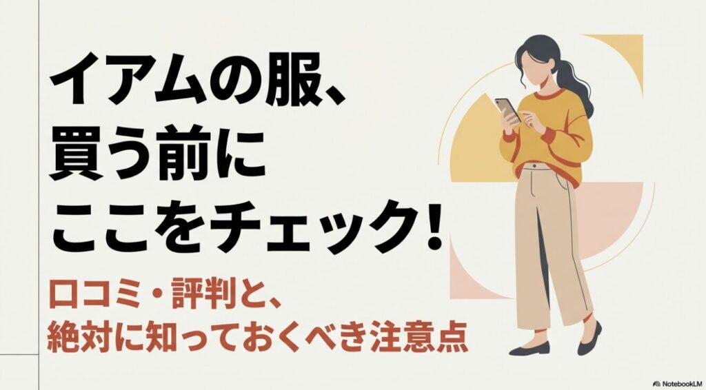 イアムの服を買う前に確認すべき口コミや注意点のまとめ