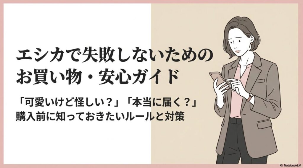 スマホを見て不安そうな女性のイラスト