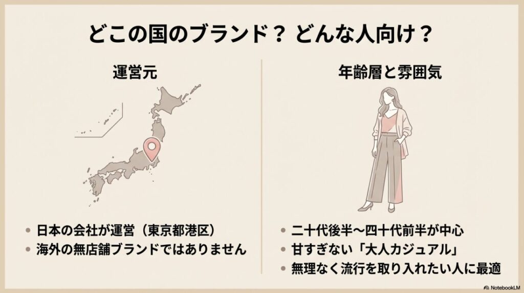 日本地図と大人カジュアルな服装の女性のイラスト