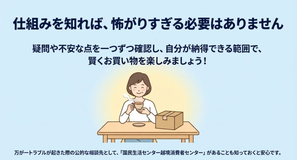 不安を確認し納得した範囲で買い物を楽しむ様子