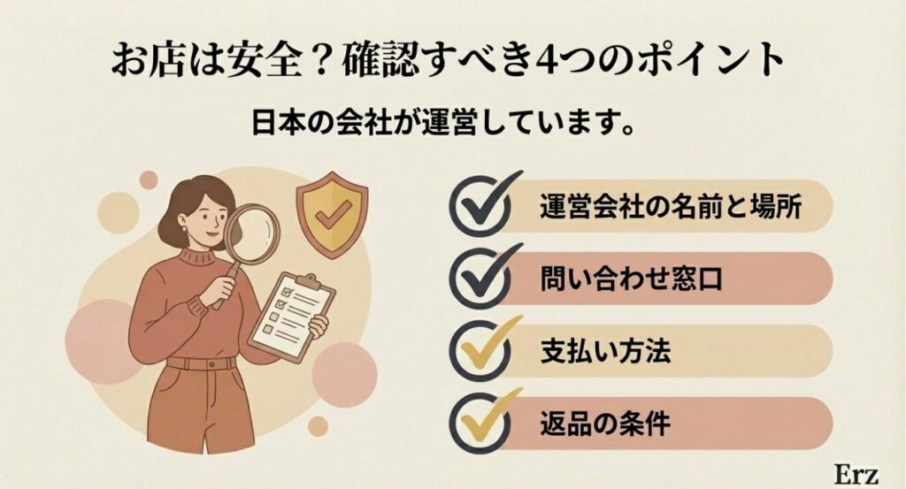 運営会社や問い合わせ先など購入前に確認すべき4つの項目