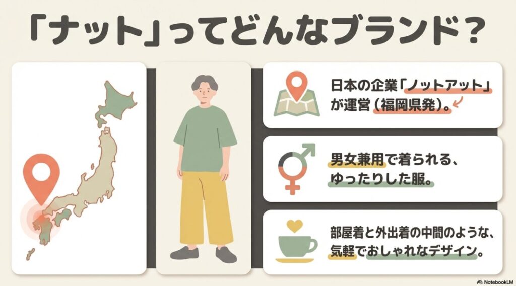 日本の福岡県発の企業ノットアットが運営するブランド