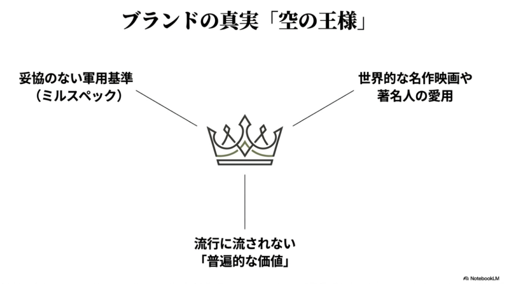王冠マークと空の王様についての解説文